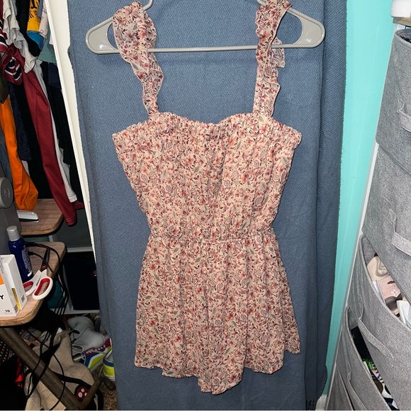 Trixxi Dresses & Skirts - Trixxi Pink Floral Romper